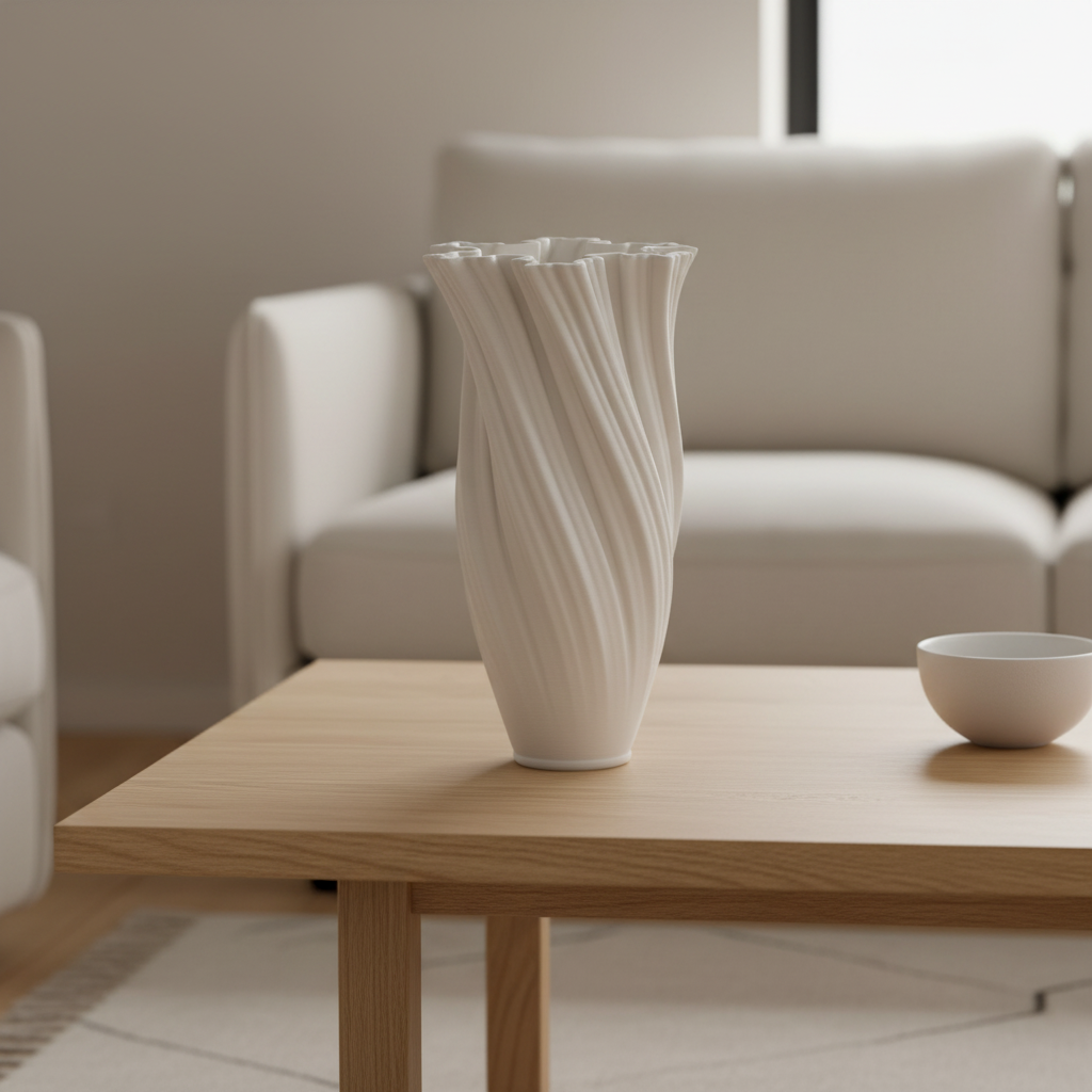 Ivy White Vase