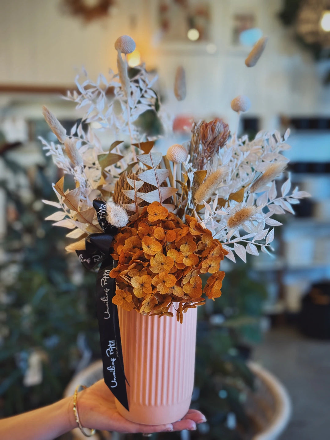 "La Bohemian Rosé" Dried Flower Arrangement