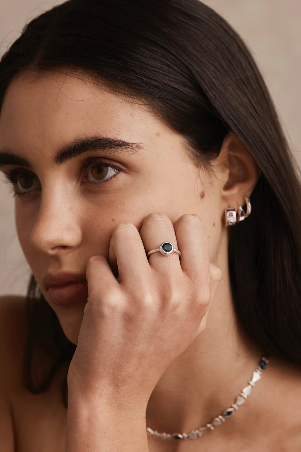 Marlow Topaz Silver Stacker