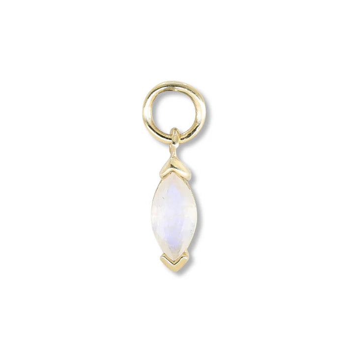 Marquise Moonstone Gold Charm (Set)