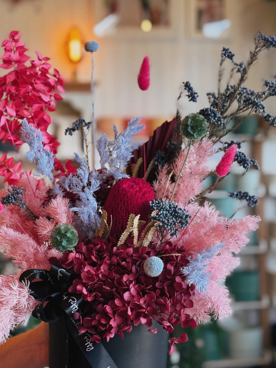 "Night Sky" Dried Flower Arrangement