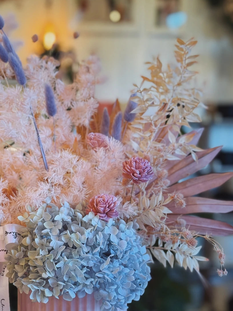 "Pastel Sorbet" Dried Flower Creation