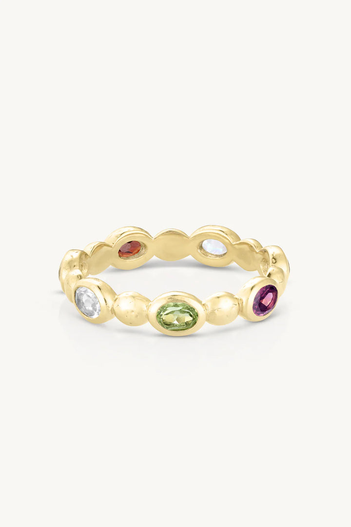 Pebble Mixed Gold Stacker