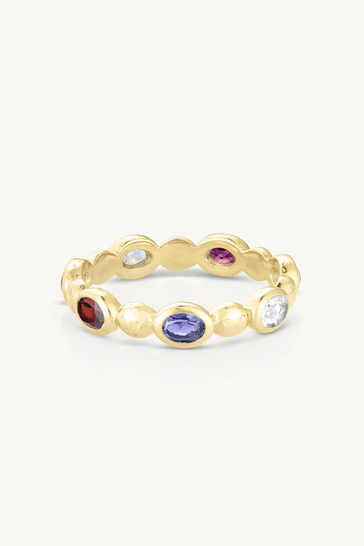 Pebble Mixed Gold Stacker