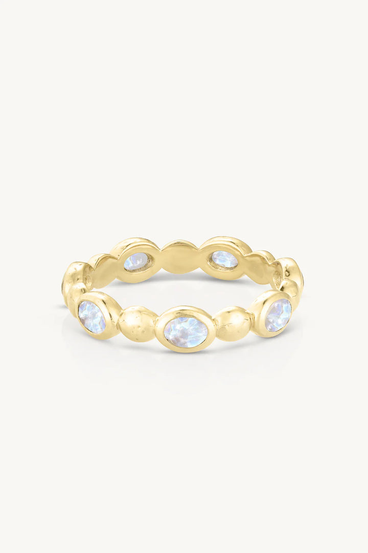 Pebble Moonstone Gold Stacker