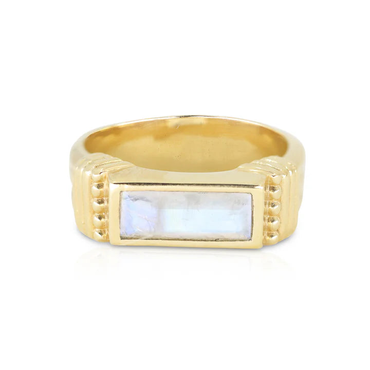 Phoebe Moonstone Gold Ring