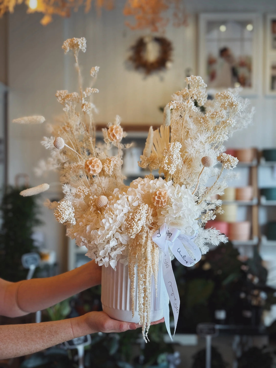 "Purest Dream" Dried Flower Arrangement