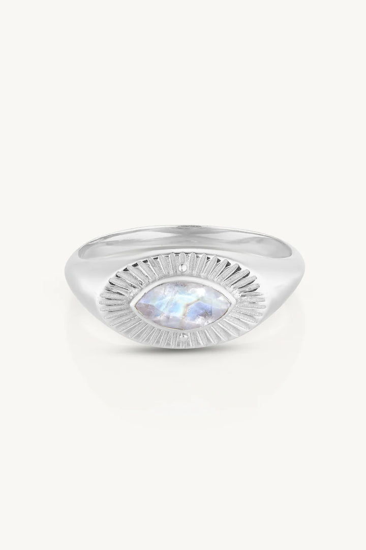 Radiance Moonstone Silver Ring
