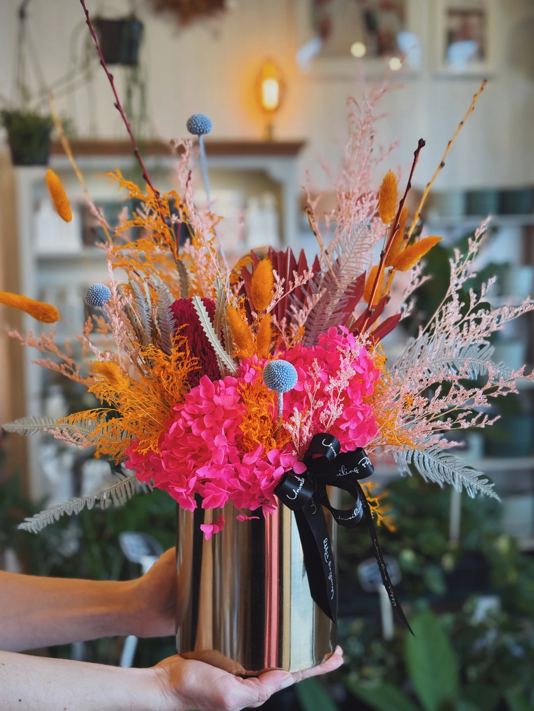 "Royal Sunset" Dried Flower Arrangement