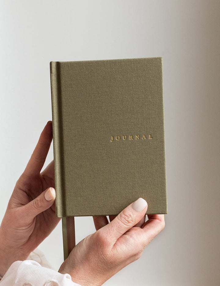 Linen Bound Pocket Journal: Saltmarsh Green
