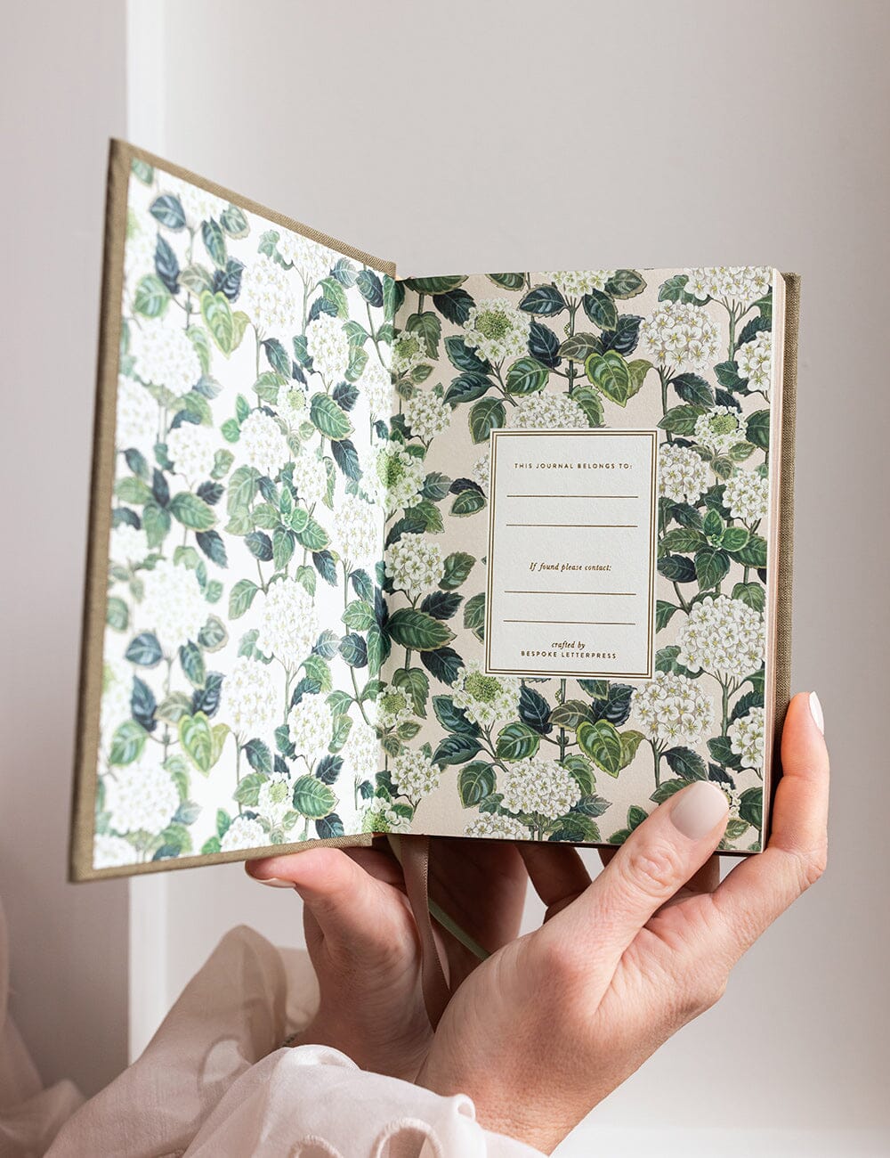 Linen Bound Pocket Journal: Saltmarsh Green
