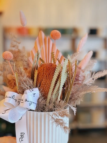 "Touch of Blush" Dried Flower Arrangement