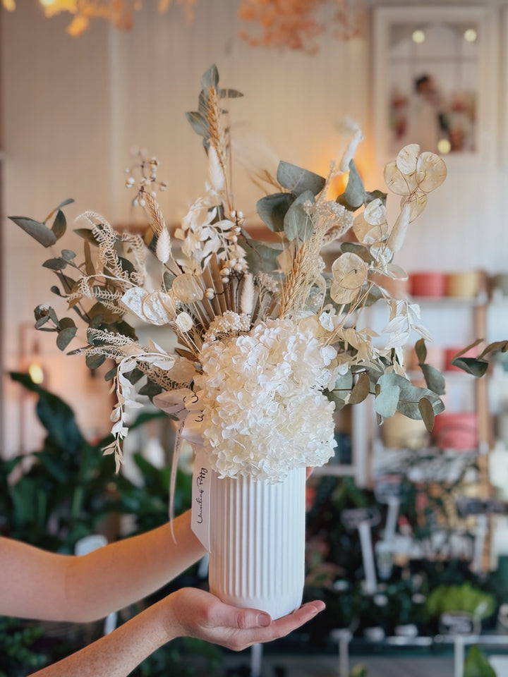 "Sea Mist" Dried Flower Arrangement