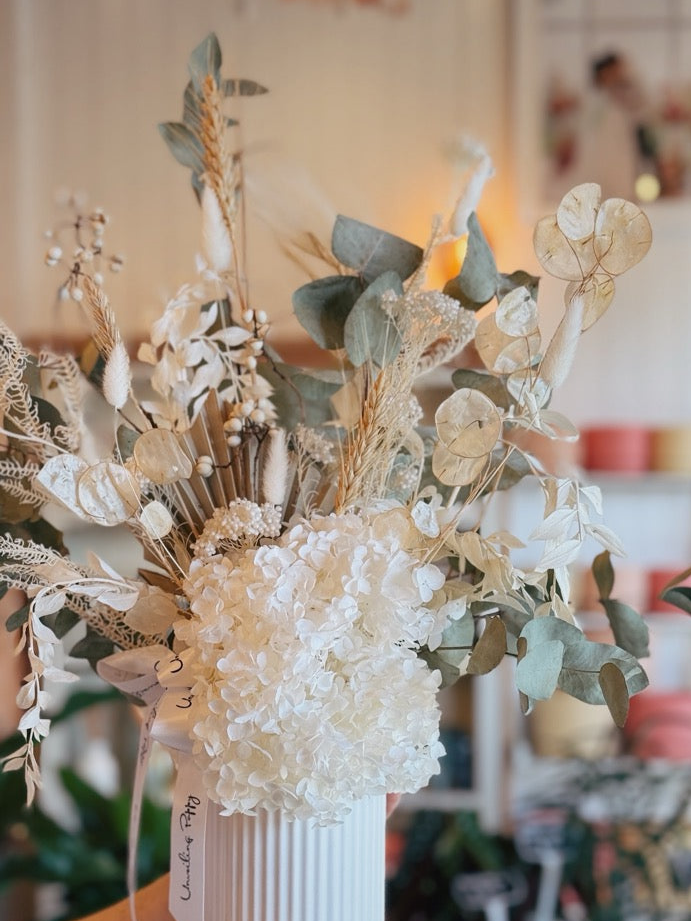 "Sea Mist" Dried Flower Arrangement
