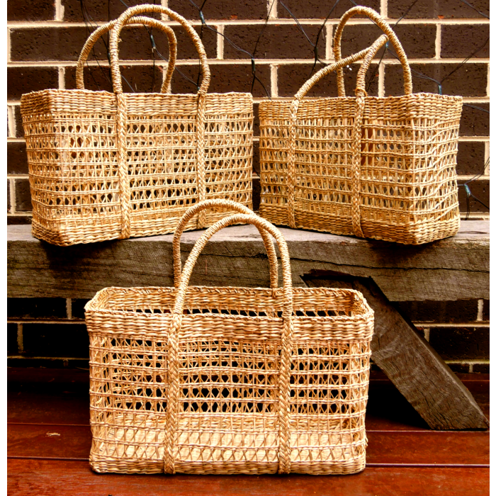 Rectangle Seagrass Net Basket