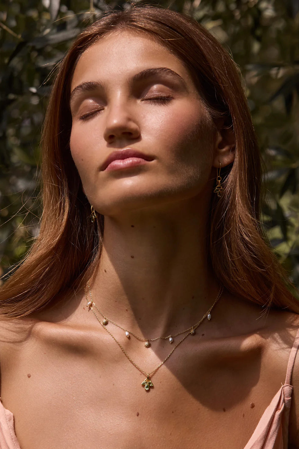 Soleil Pearl Gold Necklace