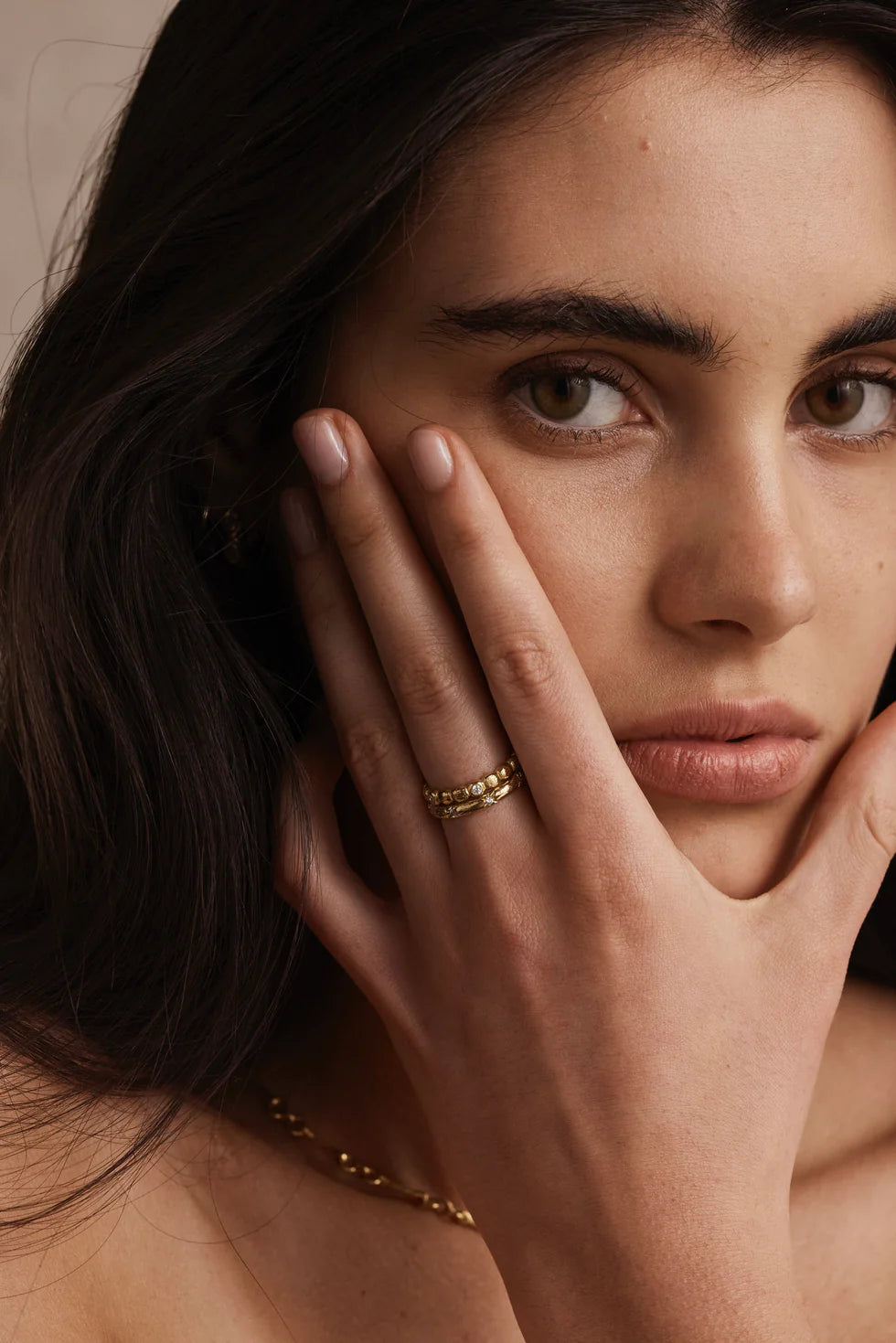 Starburst Gold Stacking Band