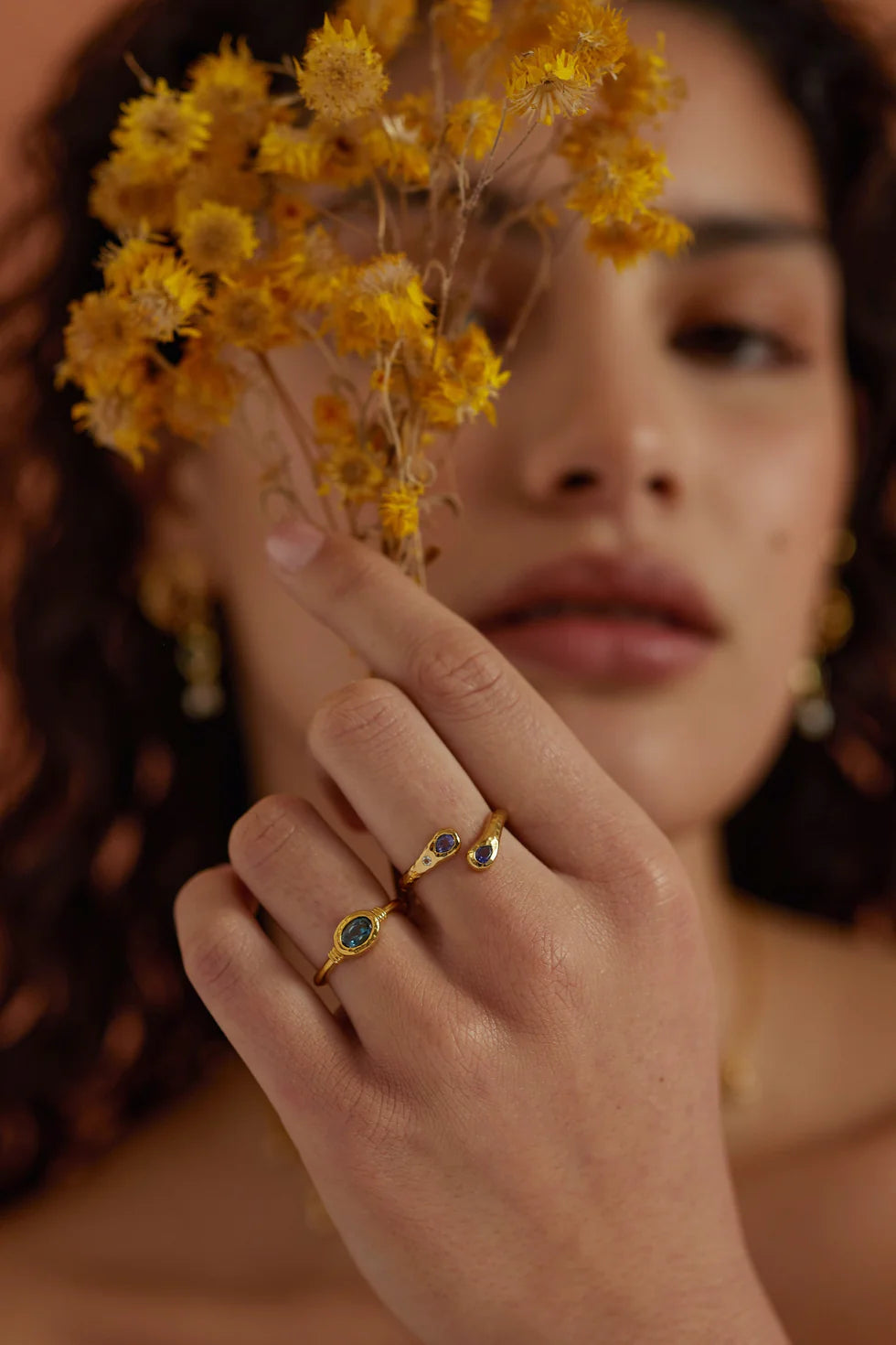 Tilly Topaz Gold Ring