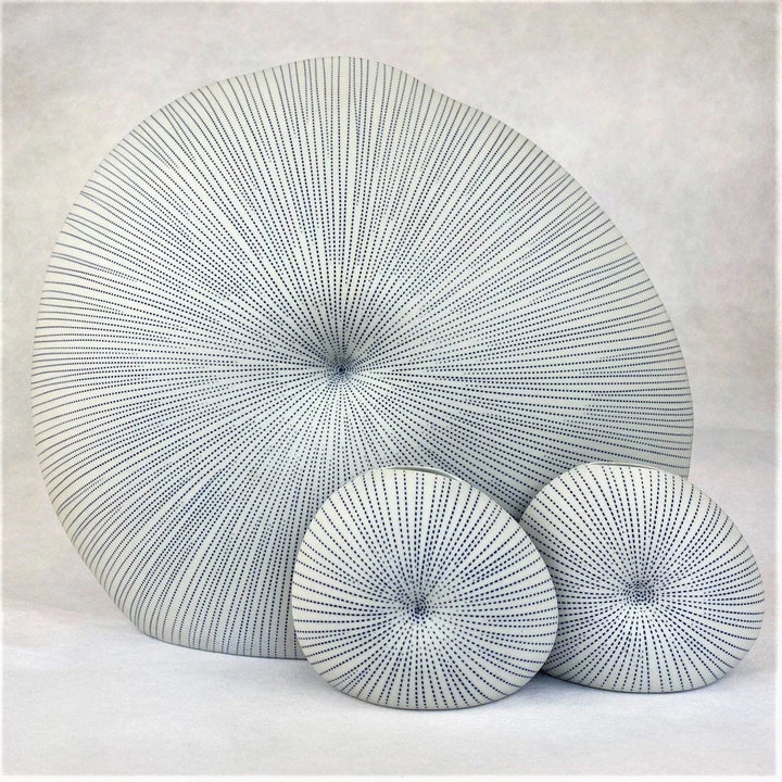 Mollusc Pinstripe Vase Ink (Large)