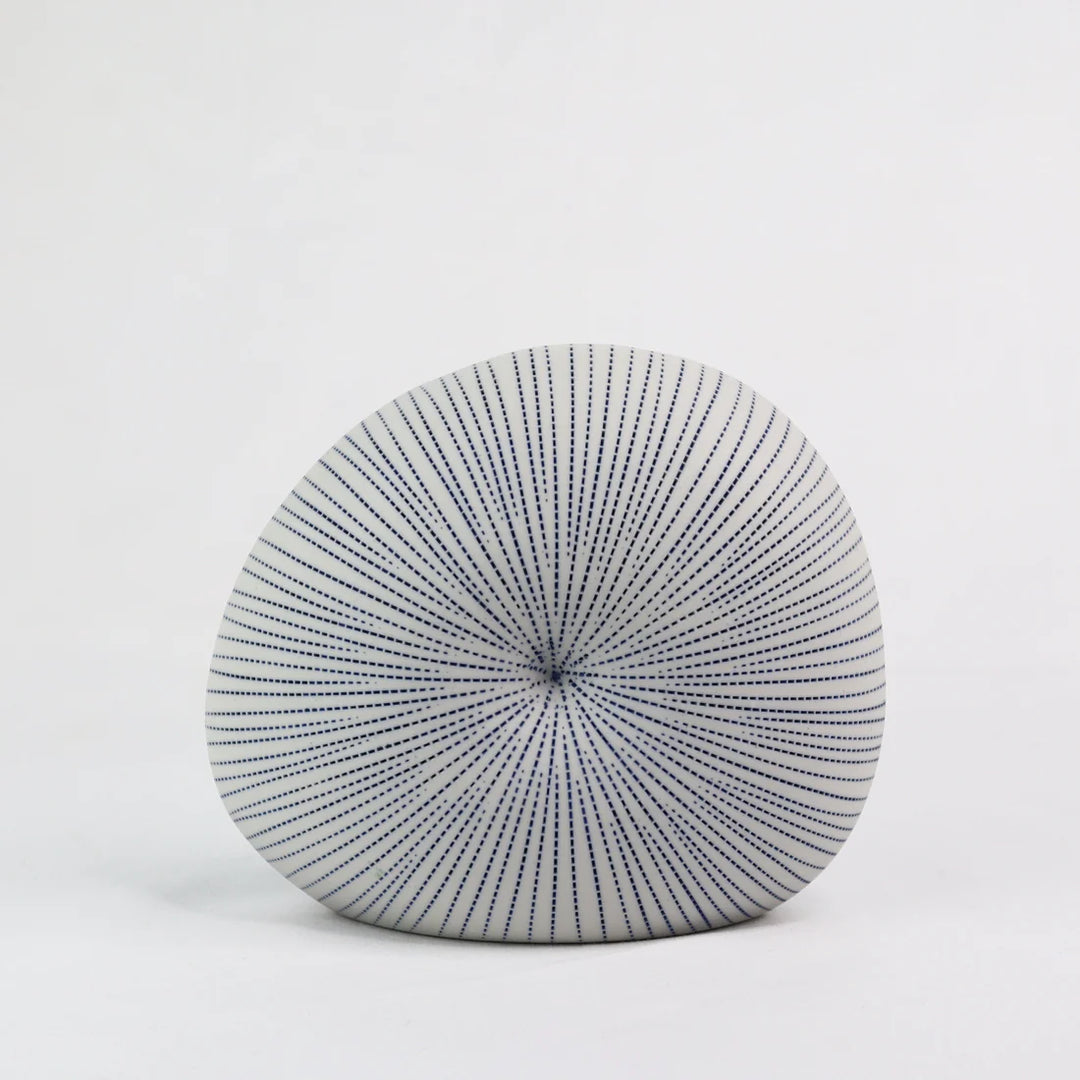 Mollusc Pinstripe Vase Ink (Small)