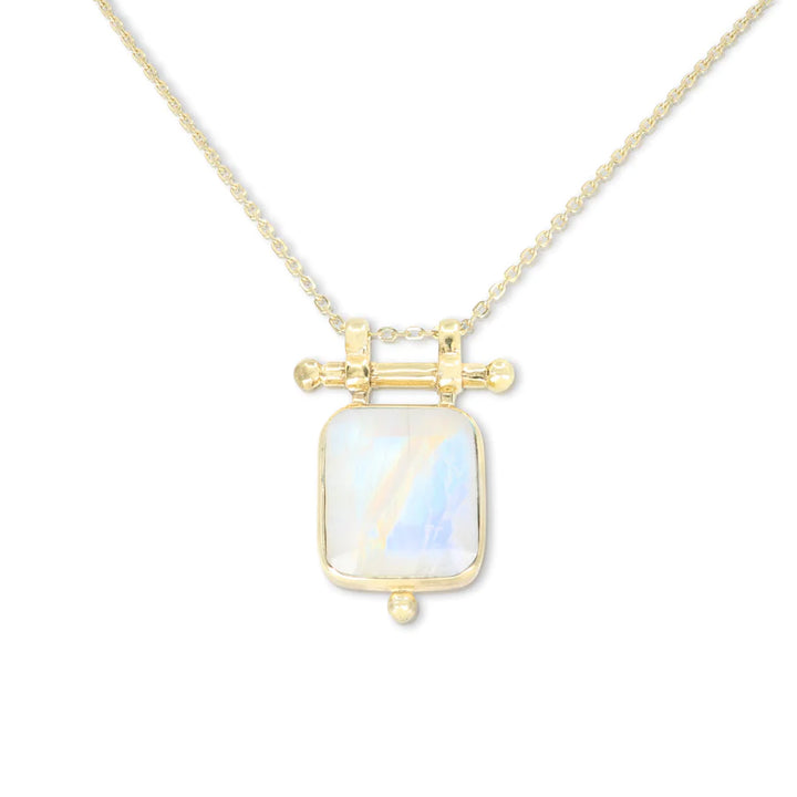 Etheria Moonstone Gold Necklace