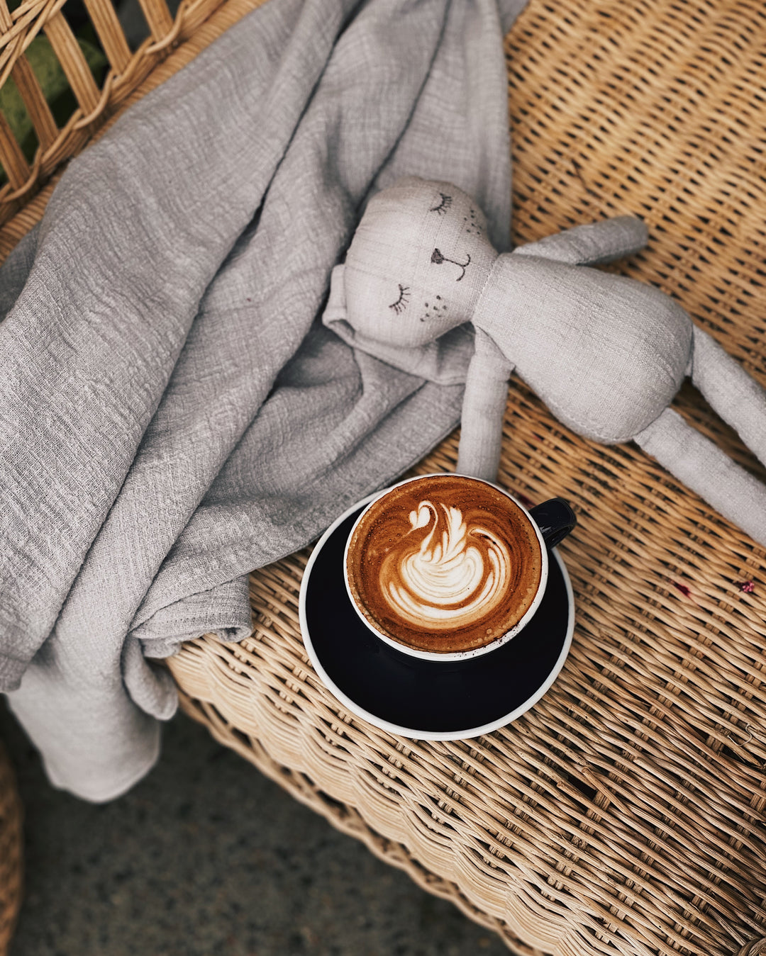 Grey Linen Blanket