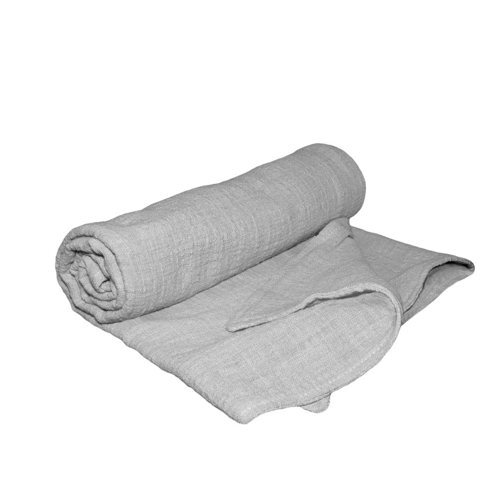 Grey Linen Blanket