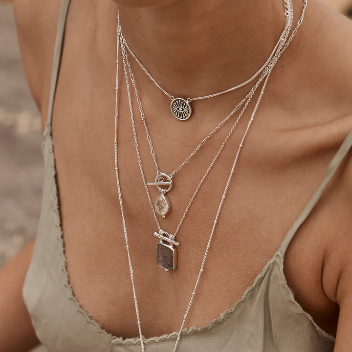 Herkimer Diamond Silver Necklace