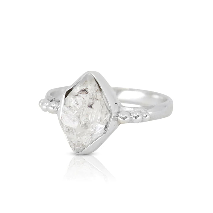 Herkimer Diamond Silver Ring