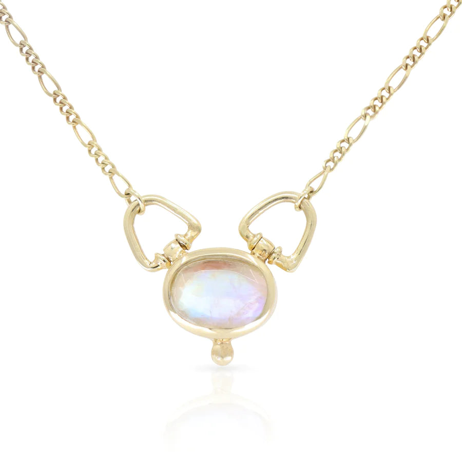 Lyra Moonstone Gold Necklace