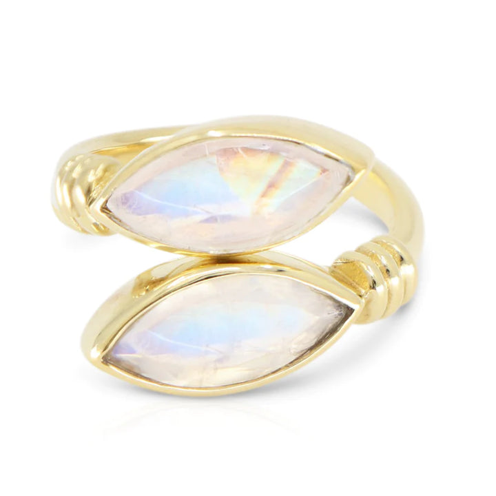 Medusa Moonstone Gold Ring