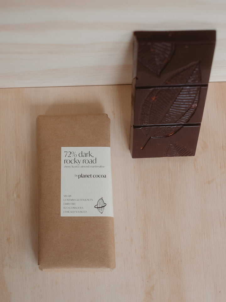 Planet Cocoa: Rocky Road: Licorice Block 72%